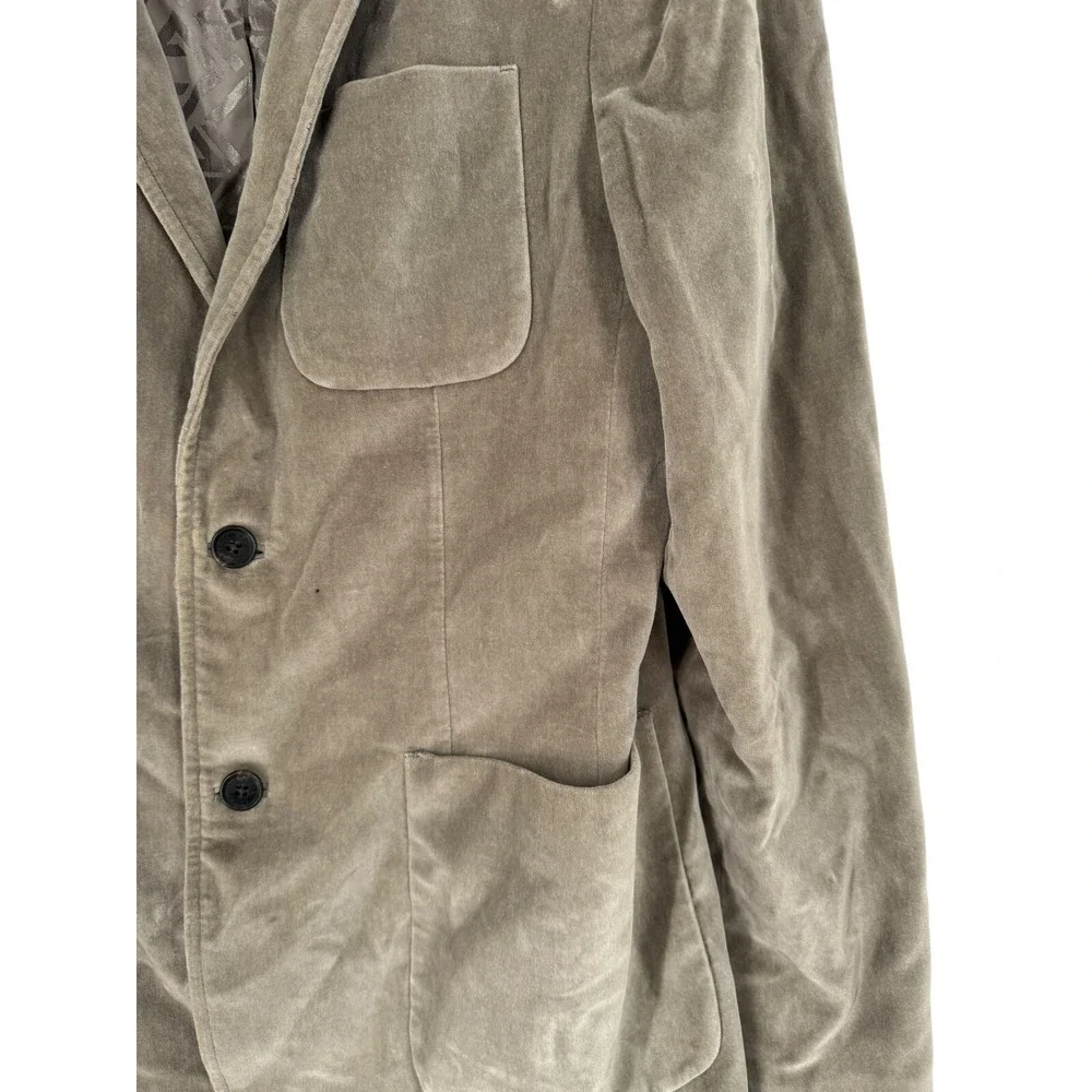 AX Armani Exchange Men's Green Velvet Collared Suit Blazer Jacket Size 40 R